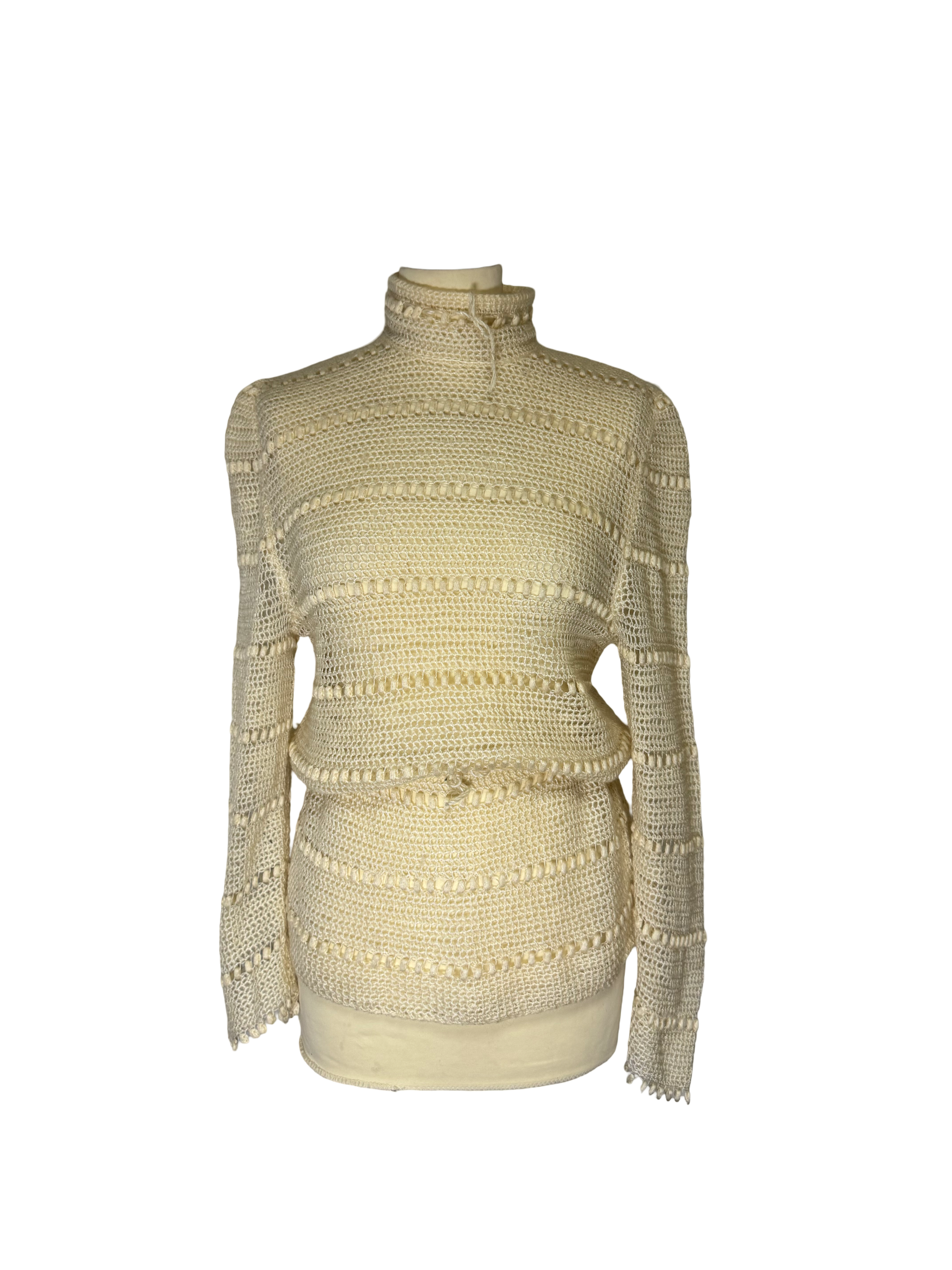Pull ajourée 70s