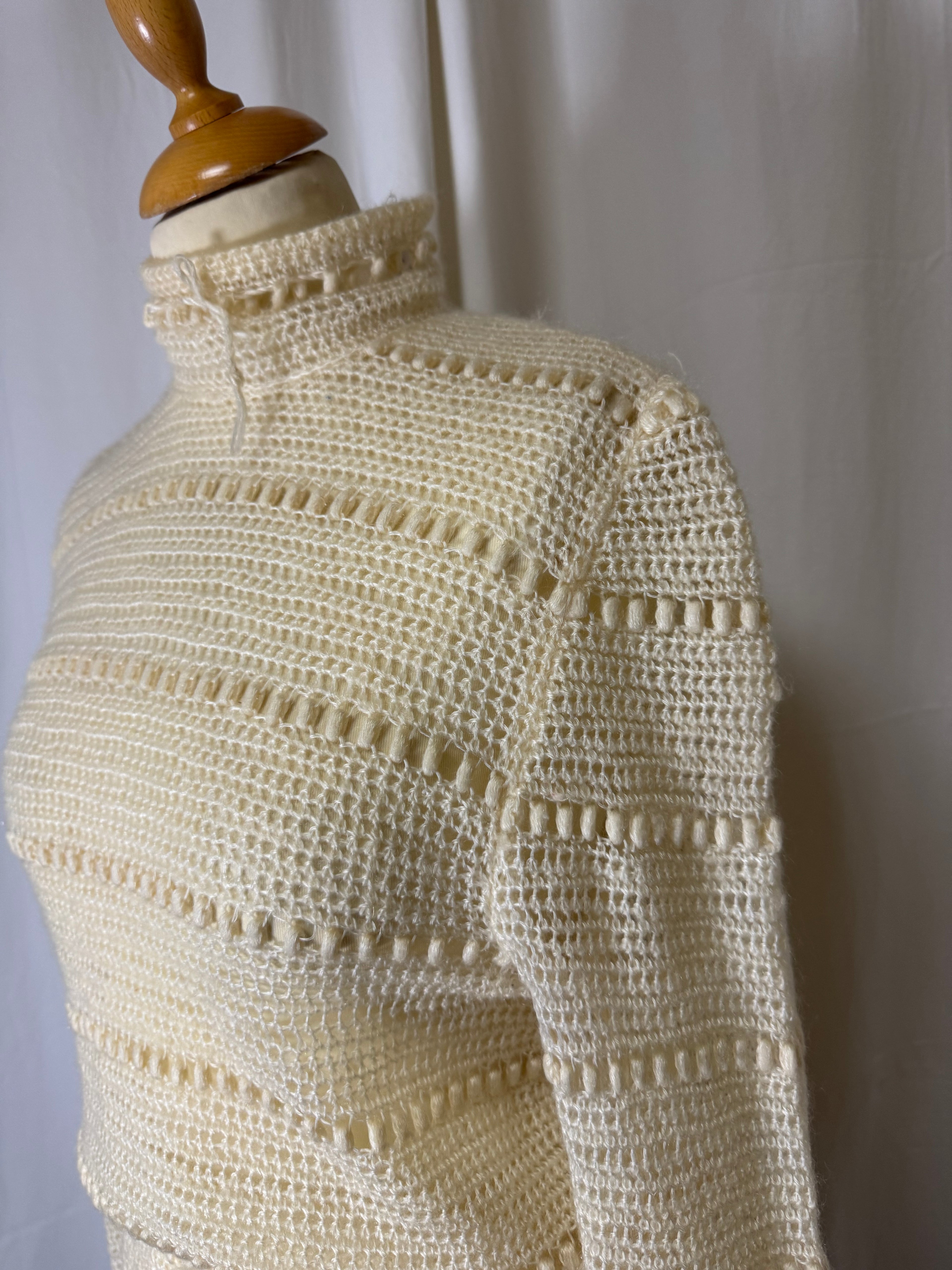 Pull ajourée 70s