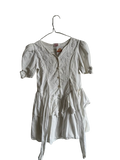 Robe blanche brodée