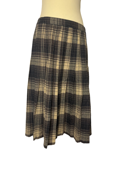 Jupe écossaise marron