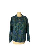 Pull à motifs vert