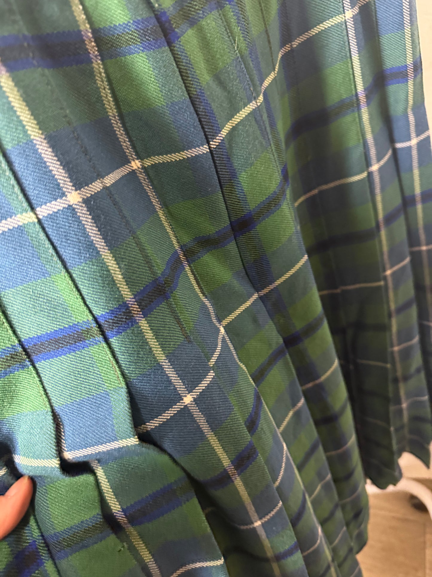 Jupe en laine écossaise