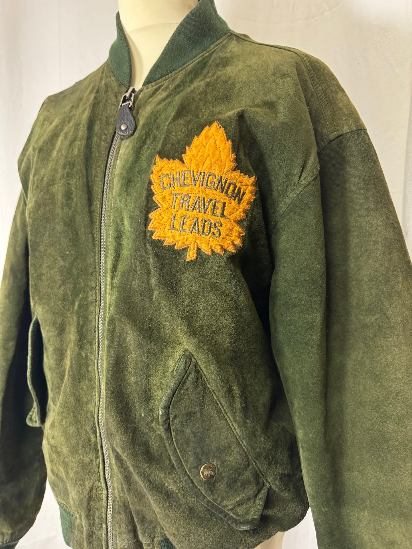 Veste en daim brodée Chevignon