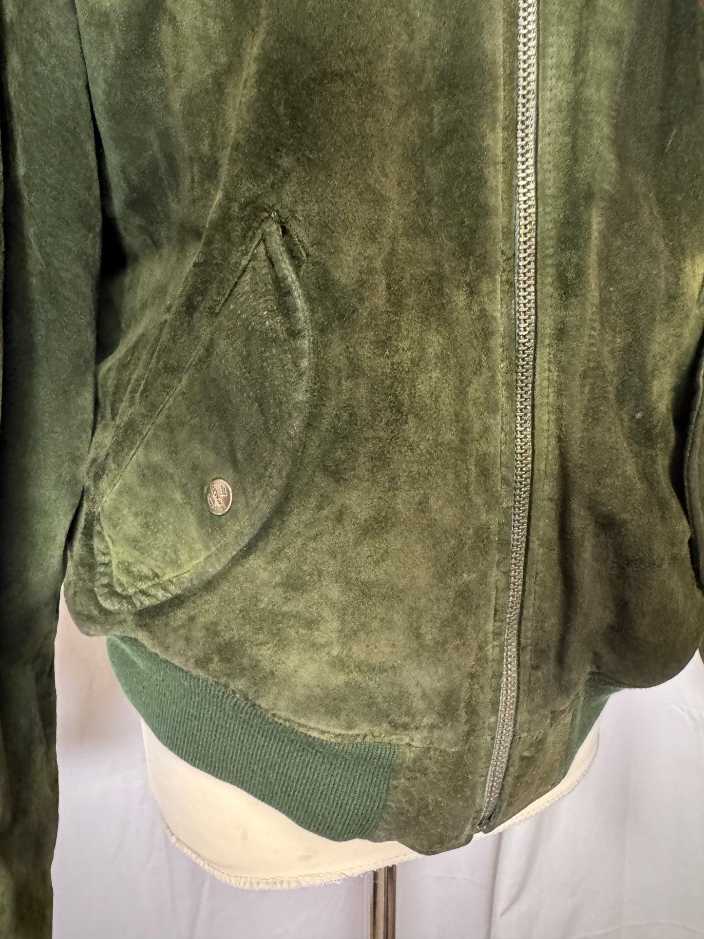 Veste en daim brodée Chevignon