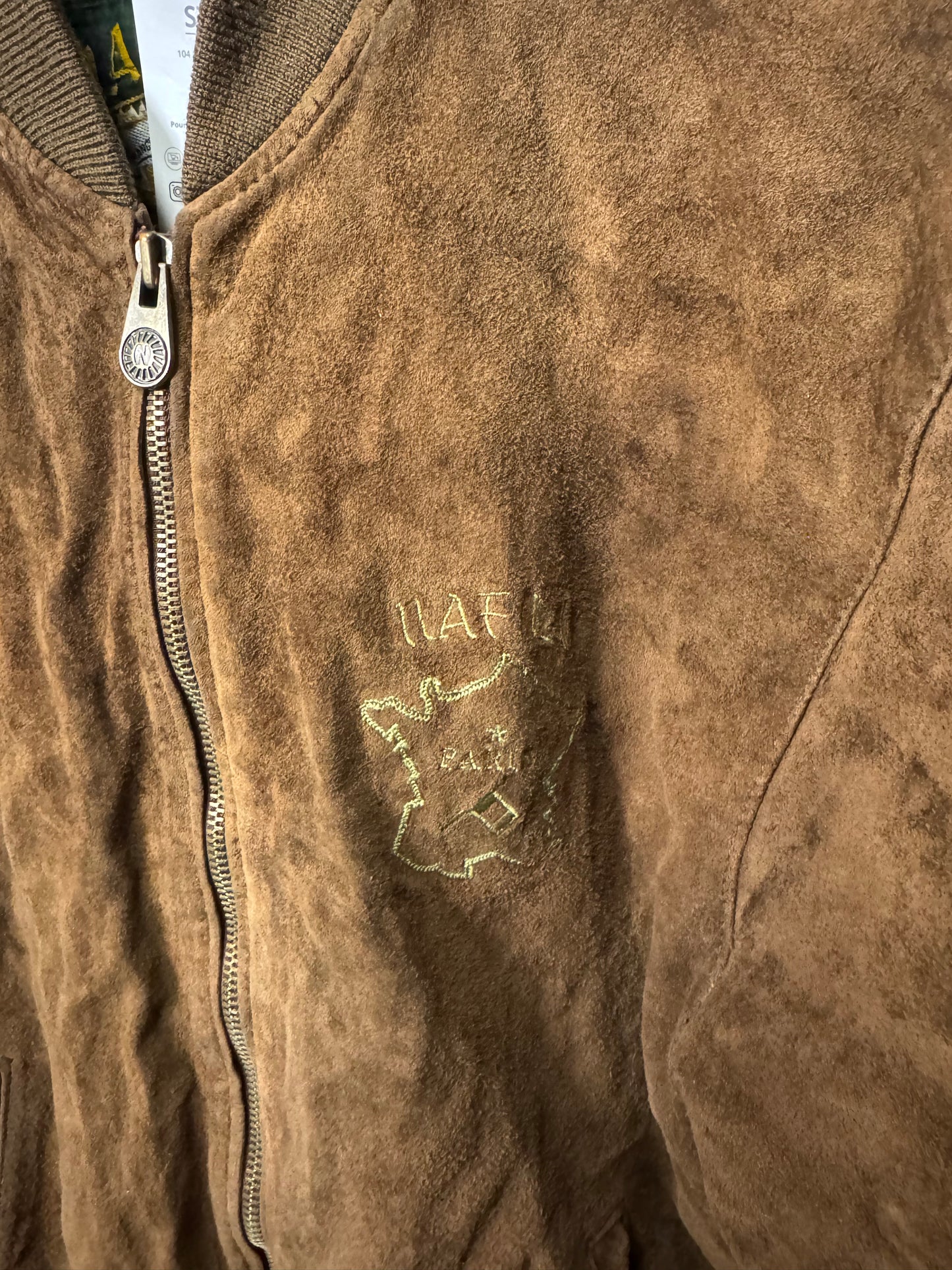 Blouson en cuir Naf Naf