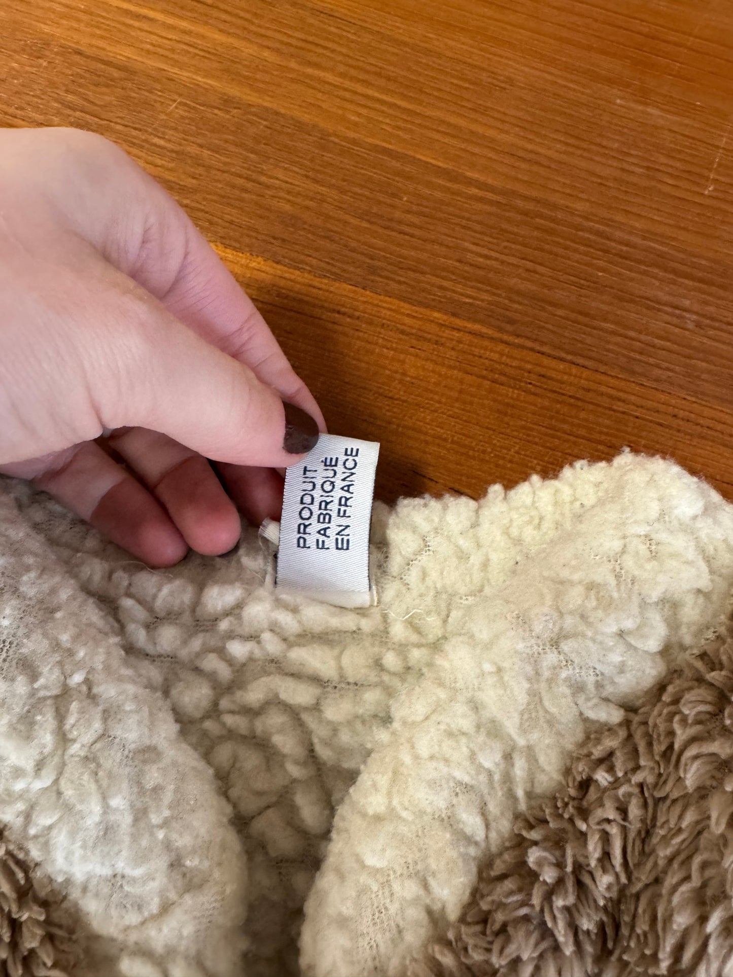 Veston en fausse fourrure