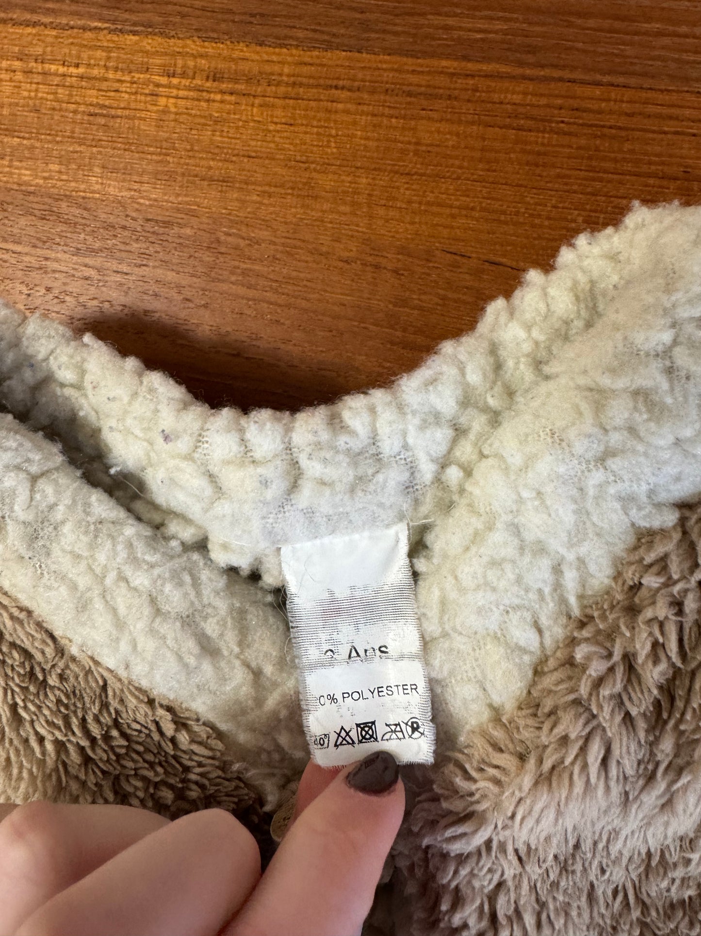 Veston en fausse fourrure