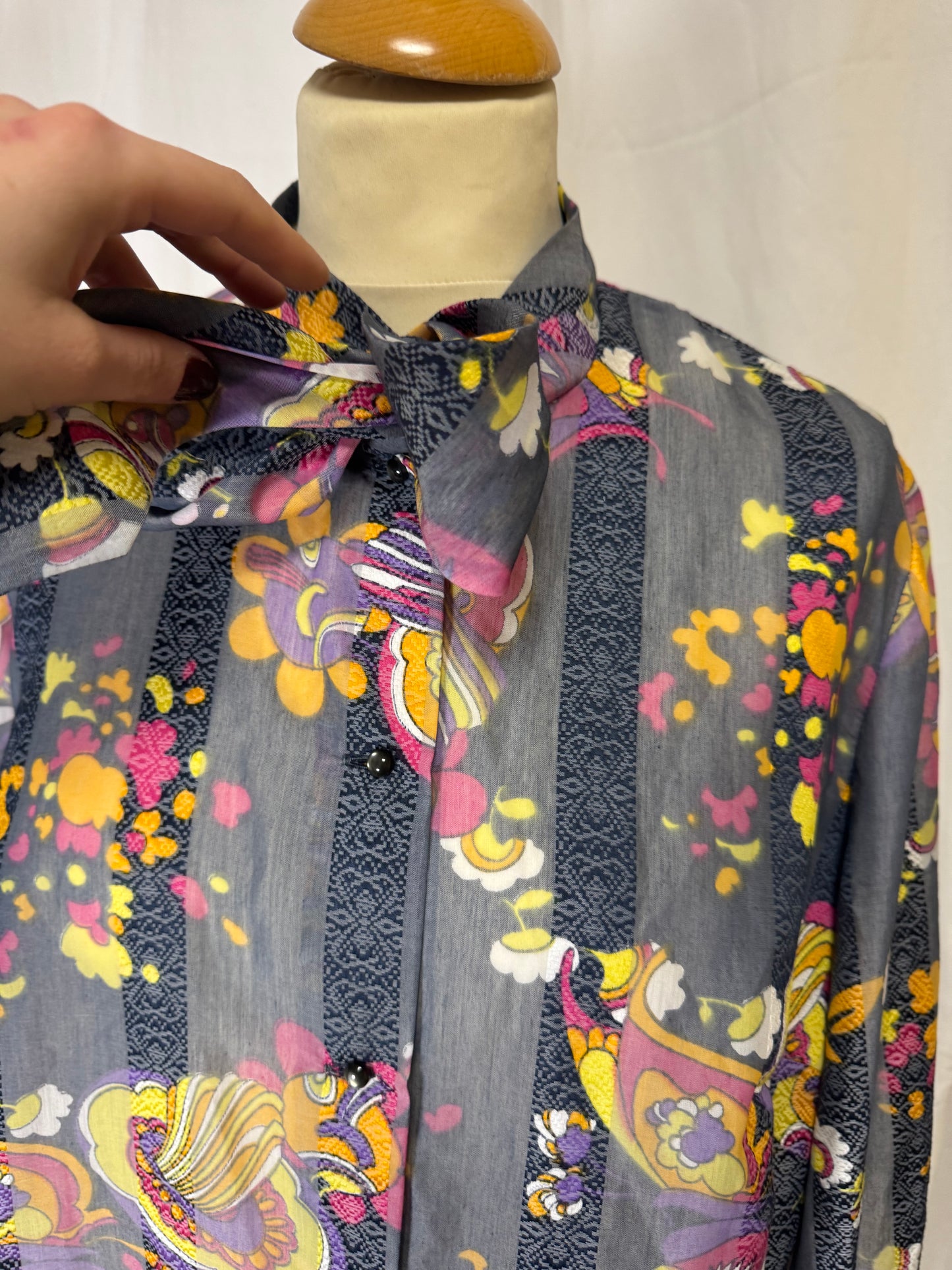 Chemise à motifs 70s