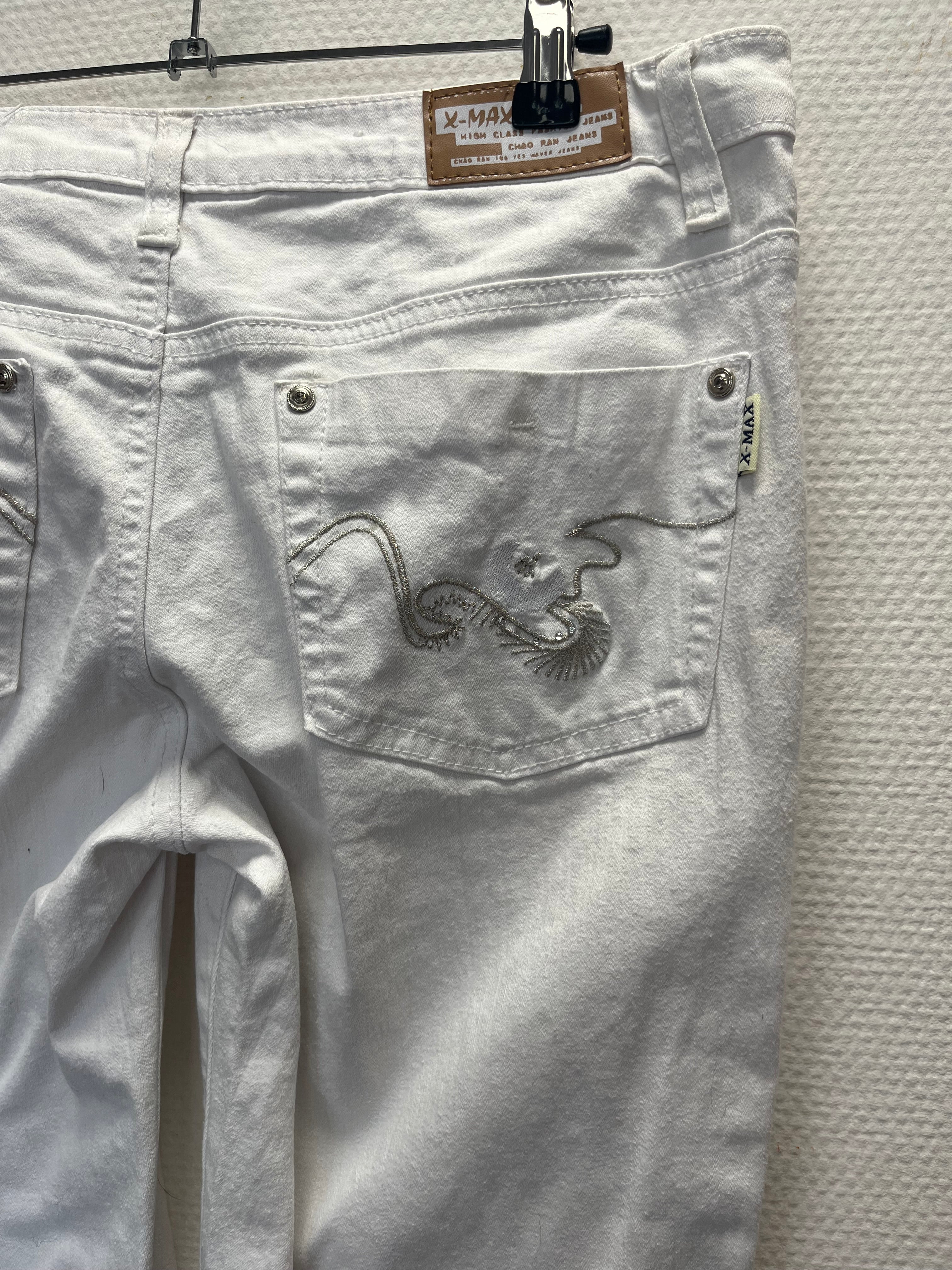 Jeans capri blanc
