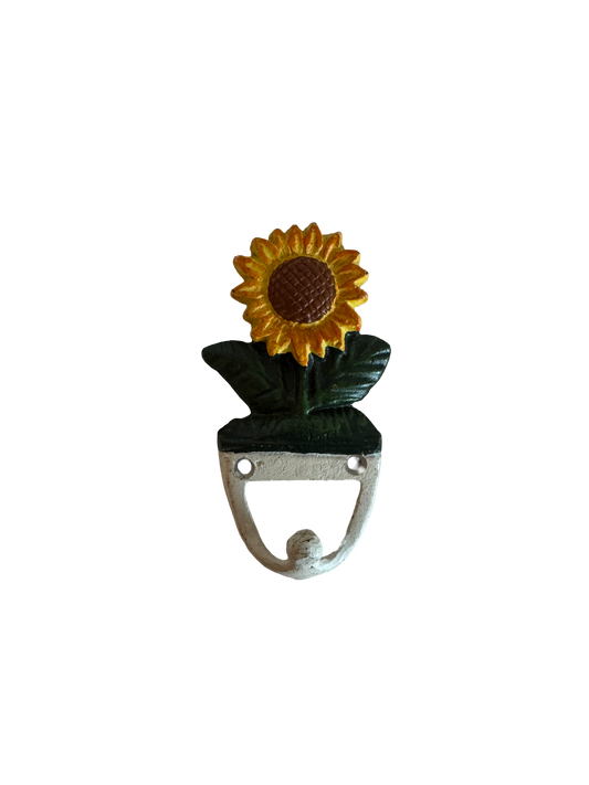 Porte manteau tournesol en fonte