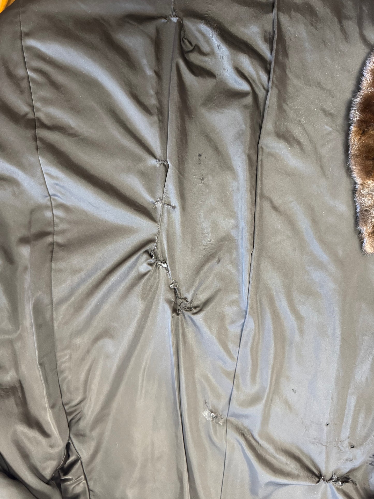 Manteau long en fourrure de vison