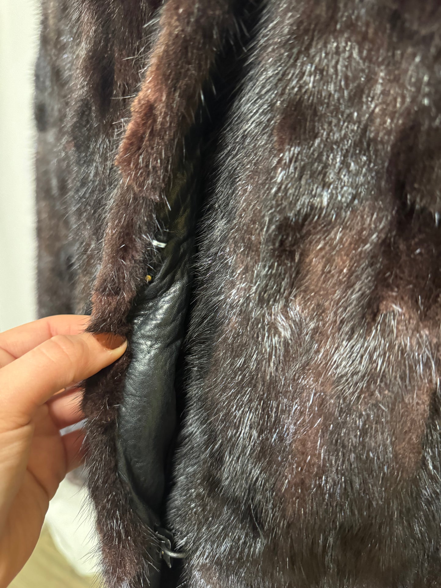 Manteau long en fourrure  de  vison