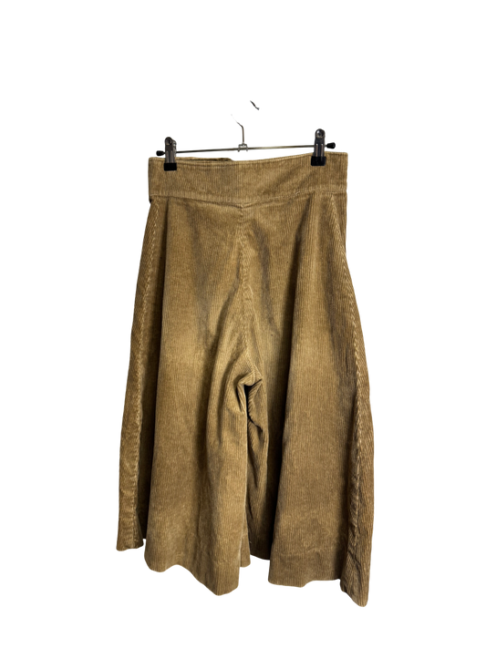 Jupe culotte en velours côtelé