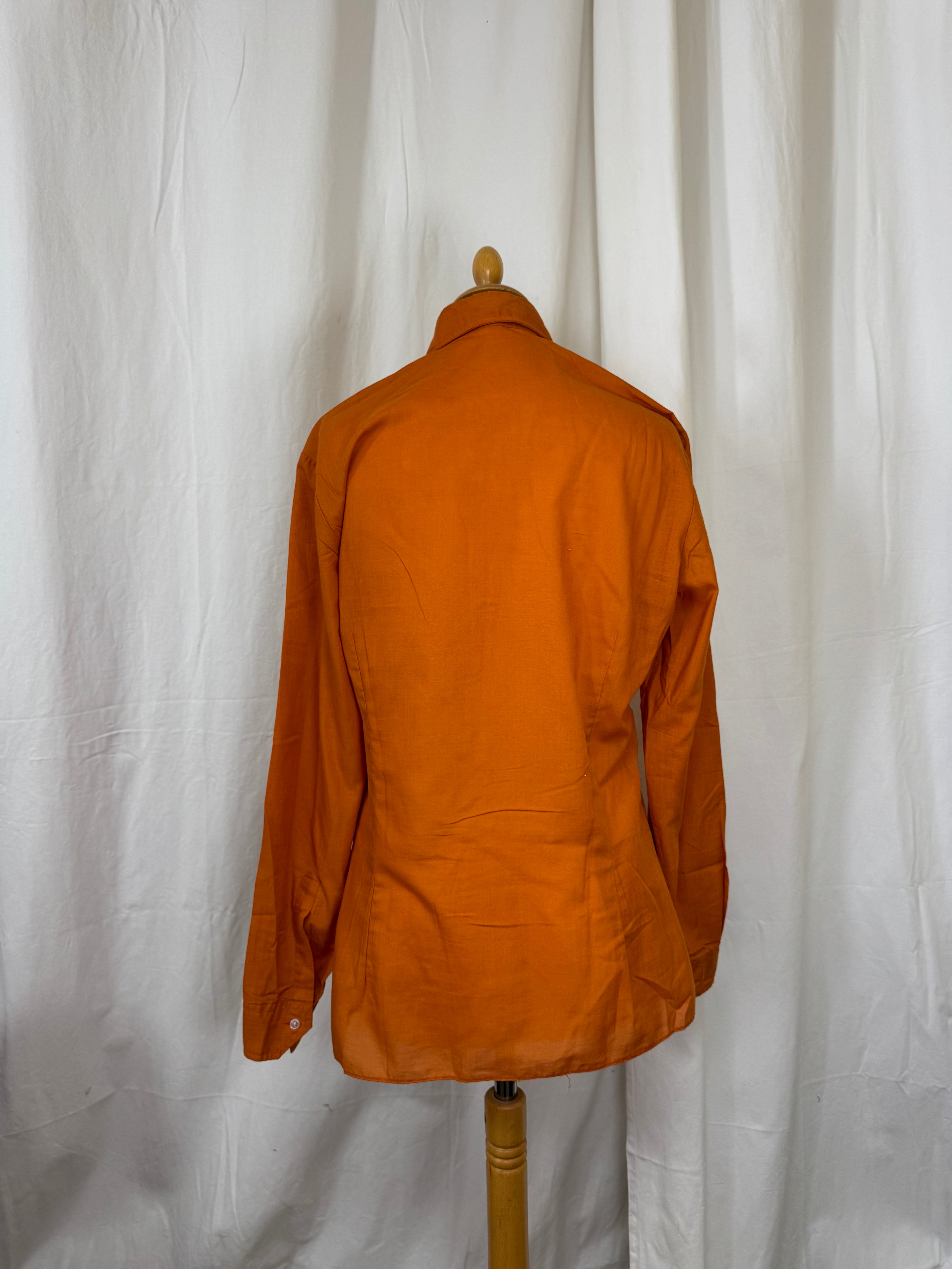 Chemise orange 70s