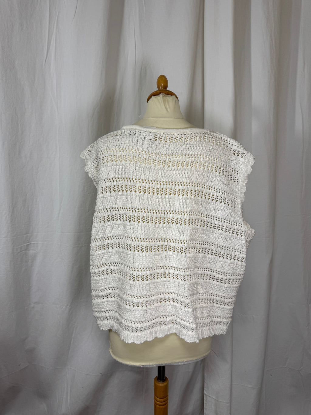 Cardigan ajourée blanc
