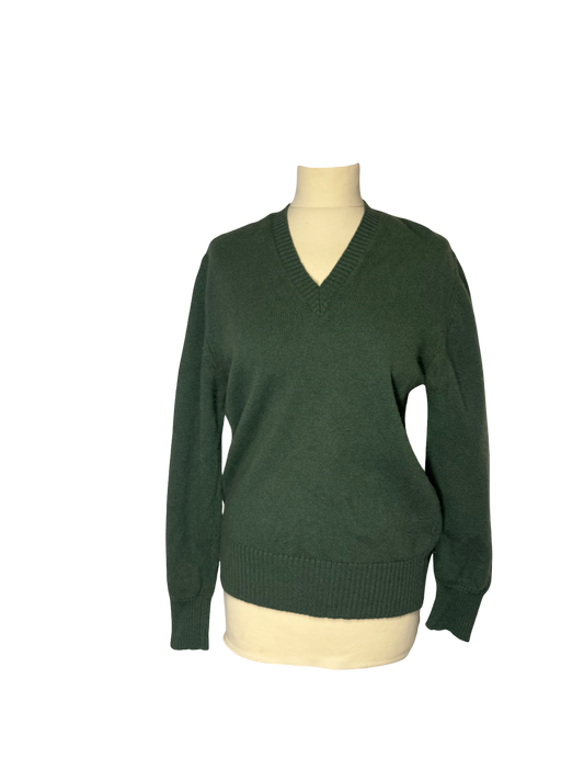 Pull vert en laine