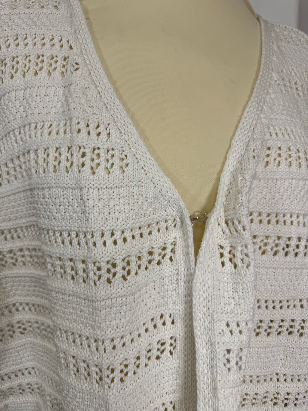 Cardigan ajourée blanc