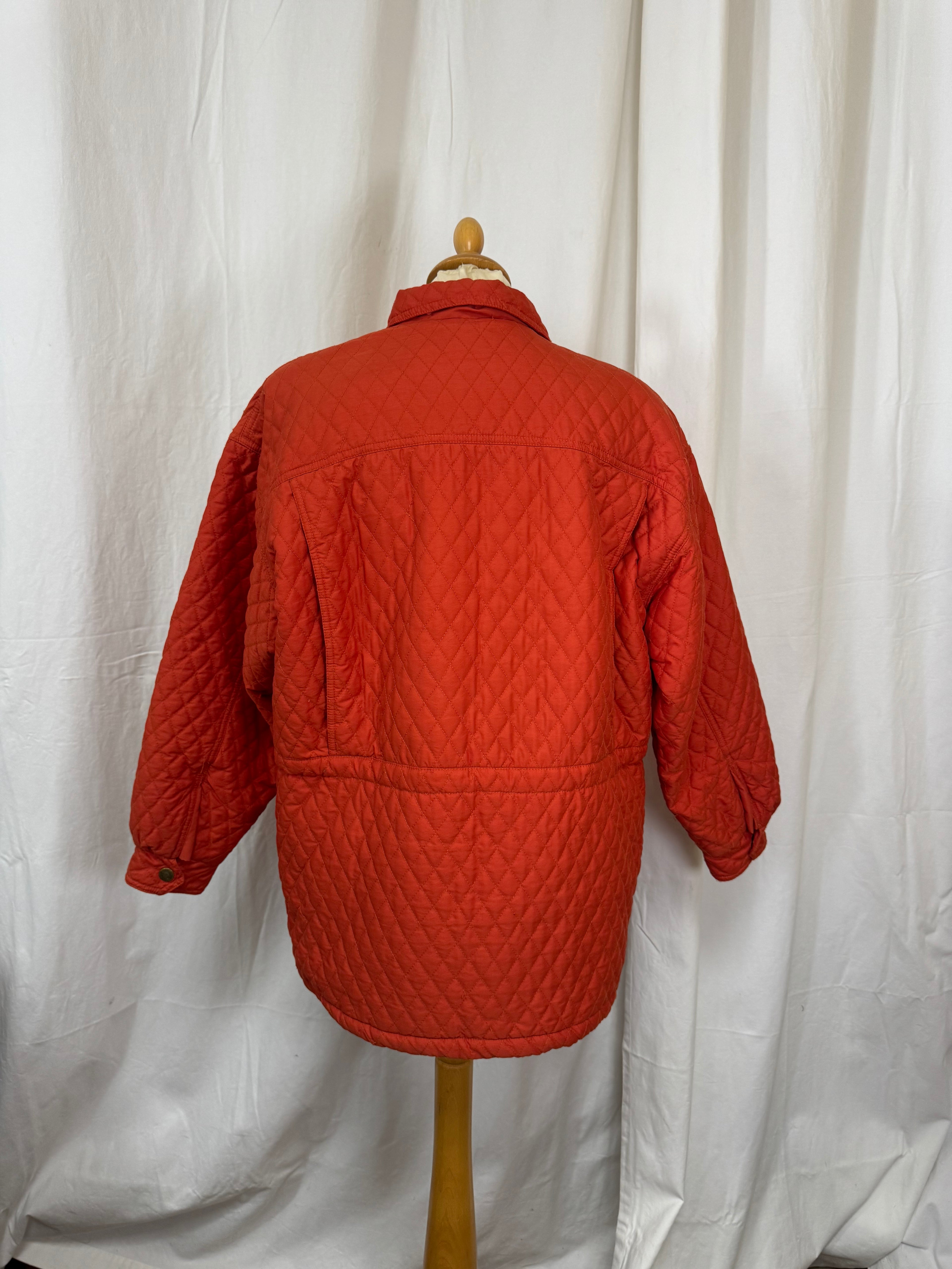 Veste matelassé orange