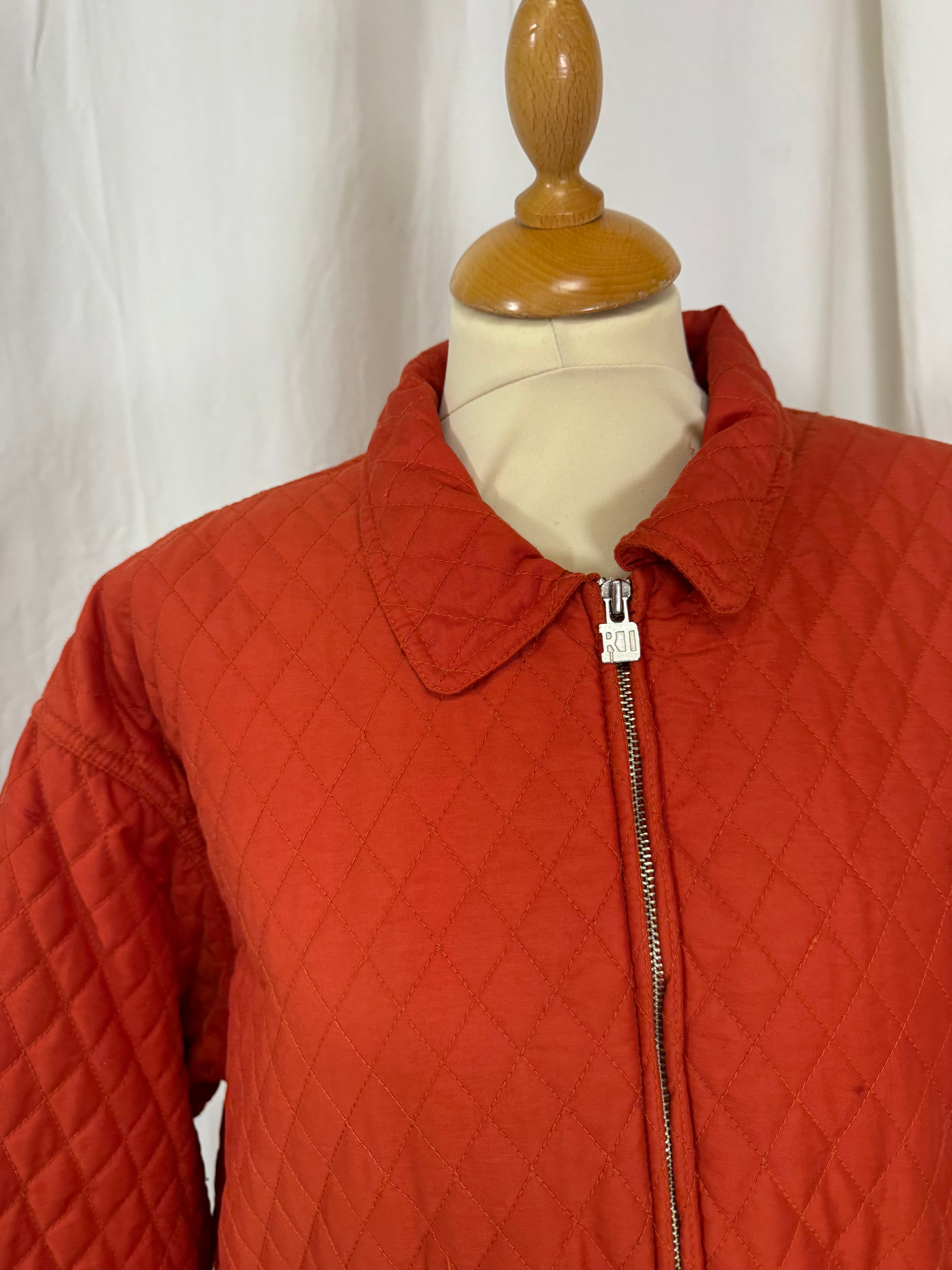 Veste matelassé orange