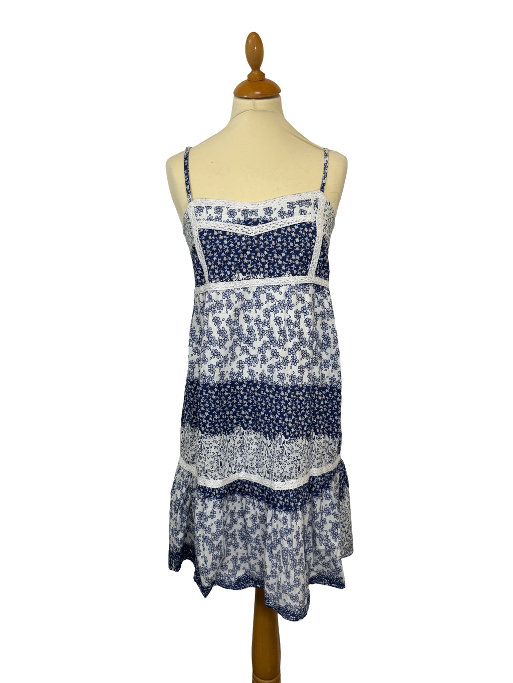 Robe à fleurs bleu