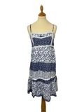 Robe à fleurs bleu