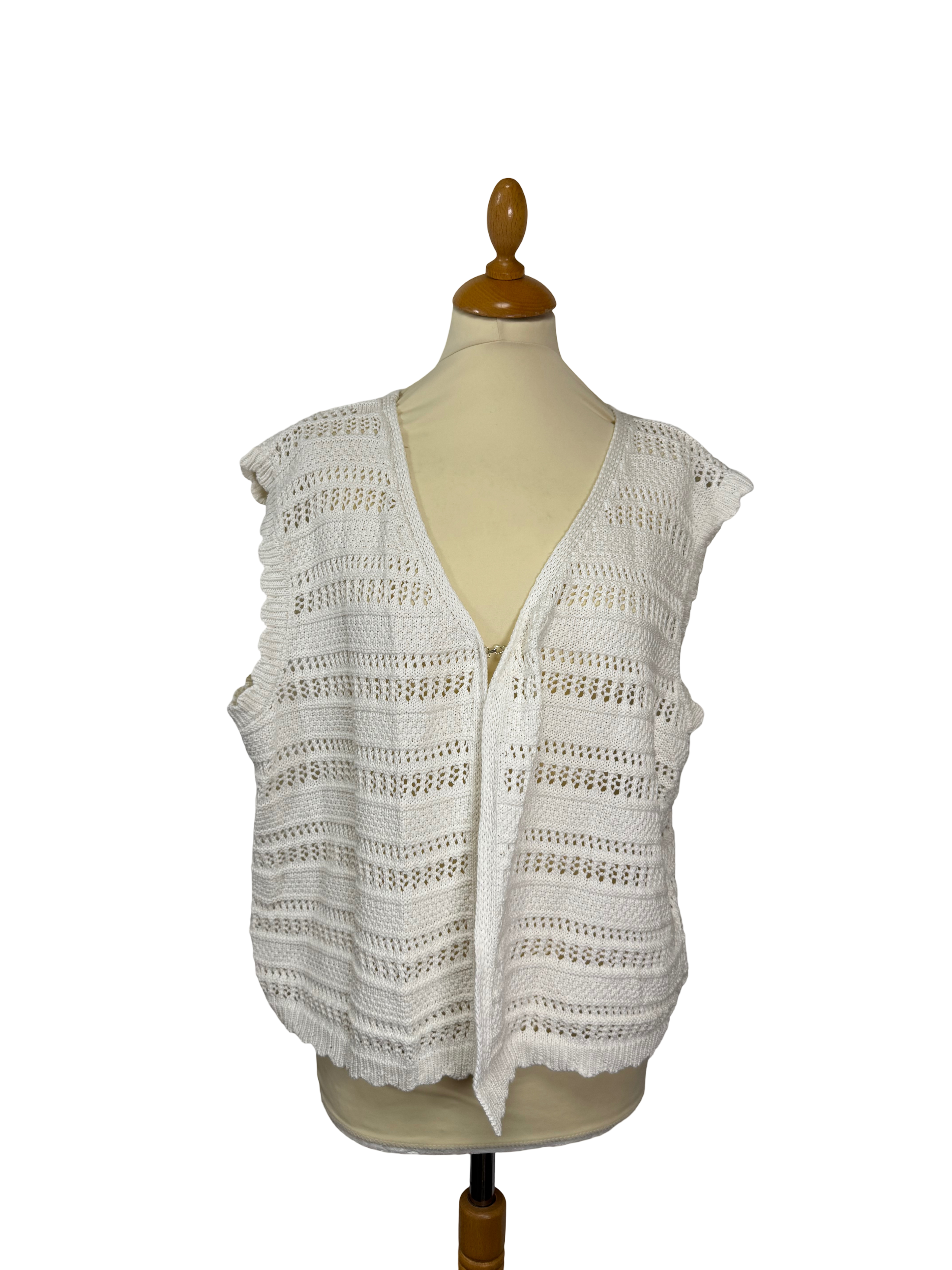 Cardigan ajourée blanc