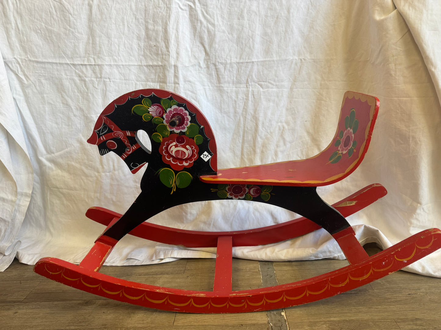 Cheval à bascule russe 70s