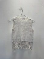 Cardigan blanc brodée