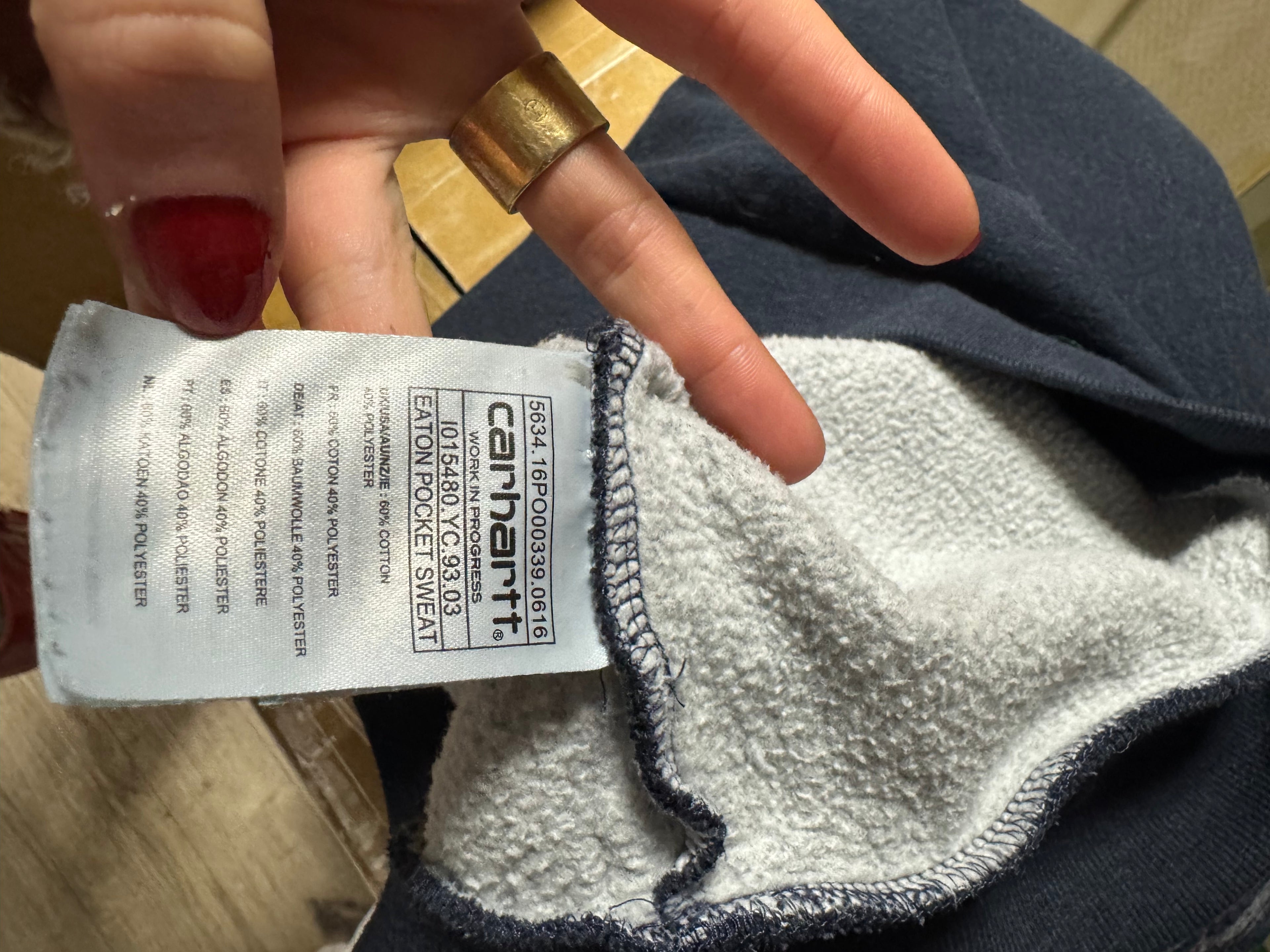 Sweat bleu Carhartt