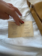 Sac baguette en cuir beige Nina Ricci