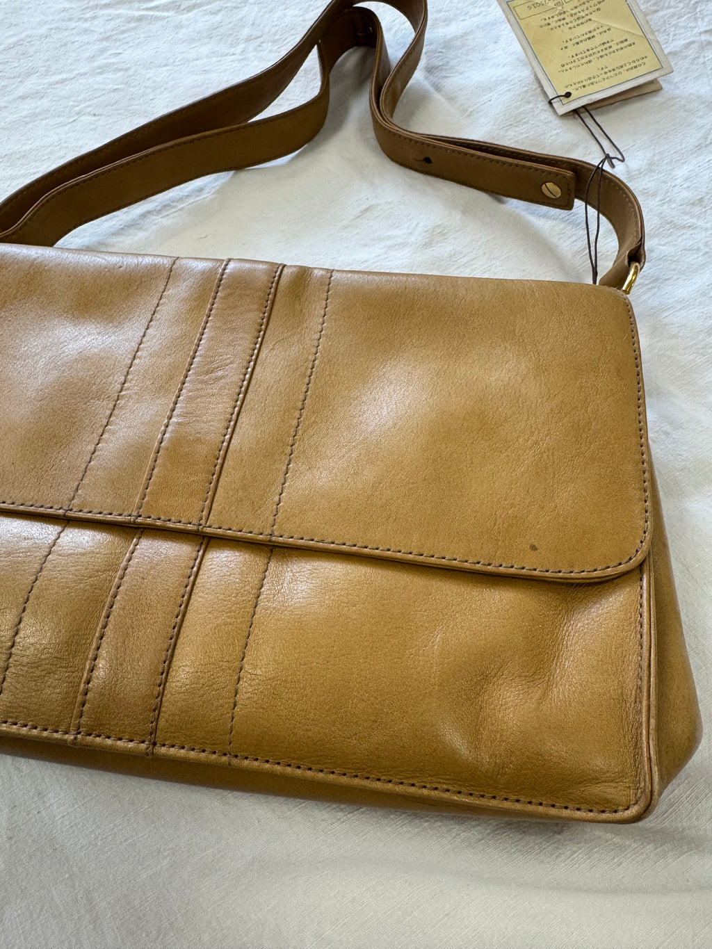 Sac baguette en cuir beige Nina Ricci