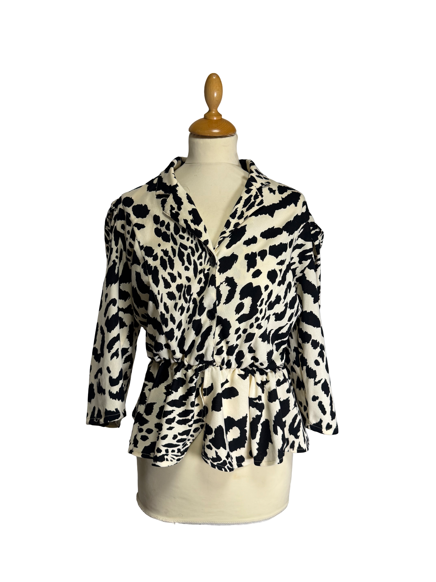 Blouse à motifs 80s