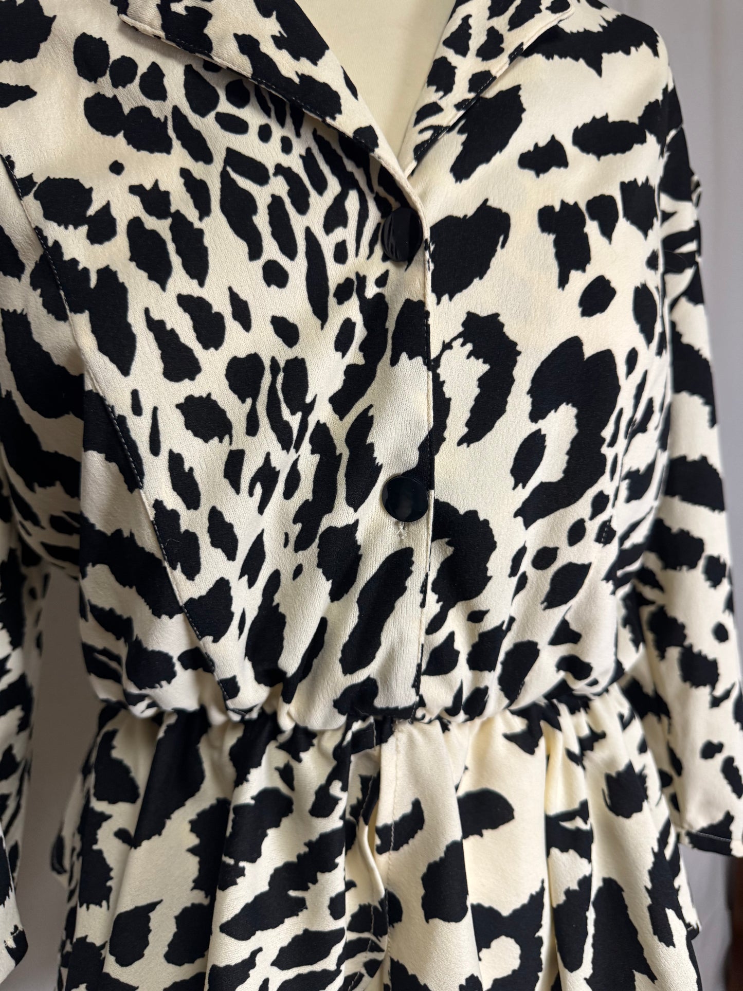 Blouse à motifs 80s