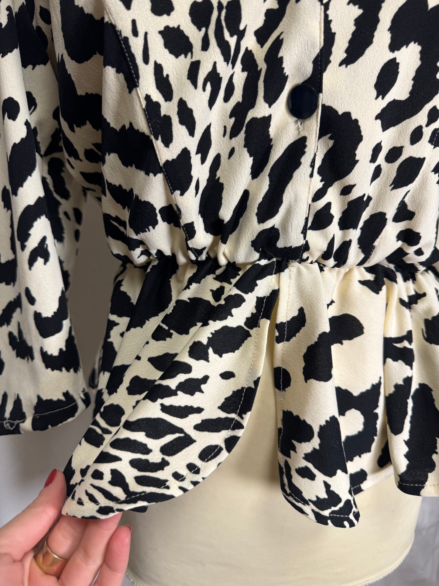 Blouse à motifs 80s