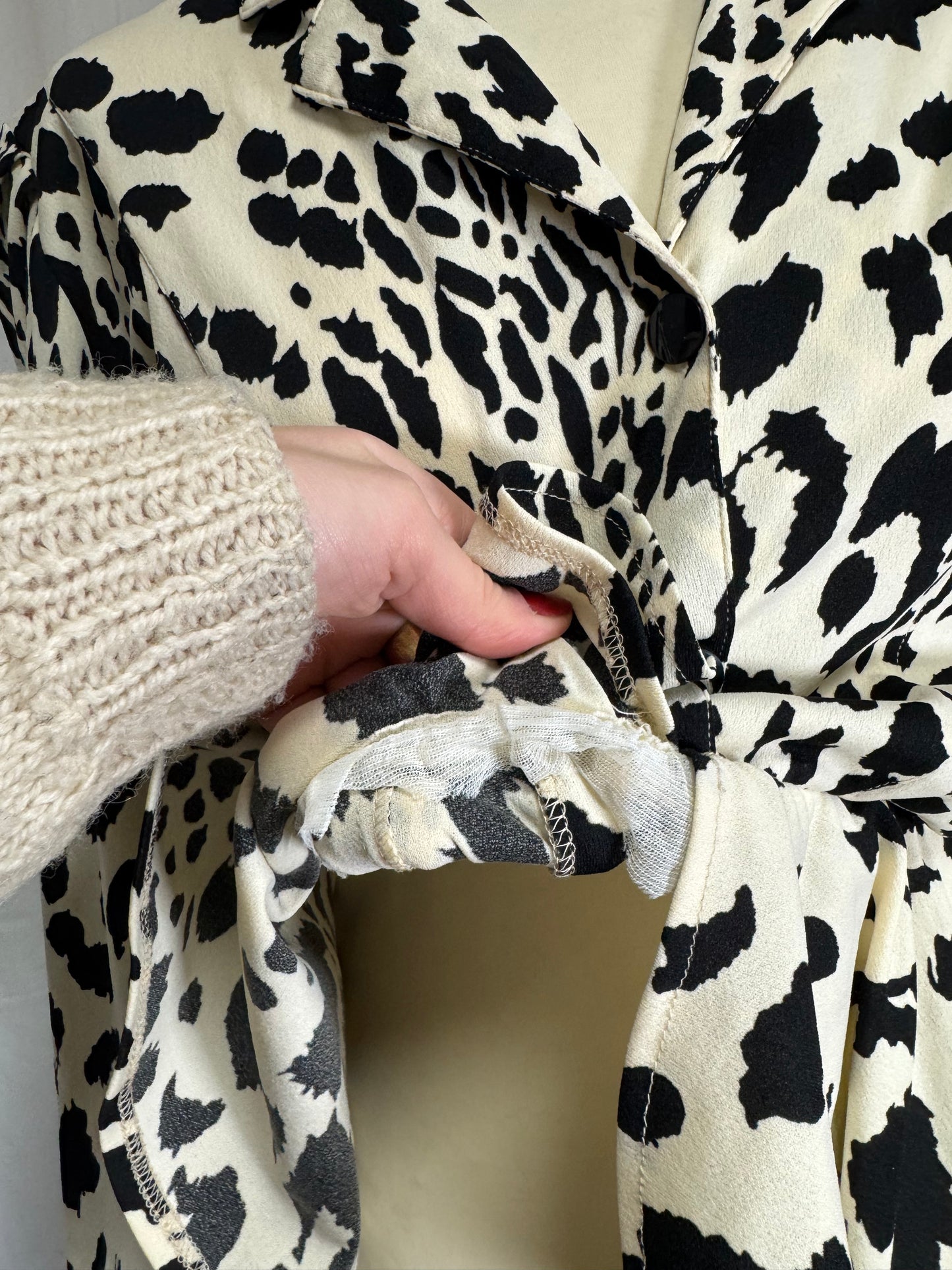 Blouse à motifs 80s