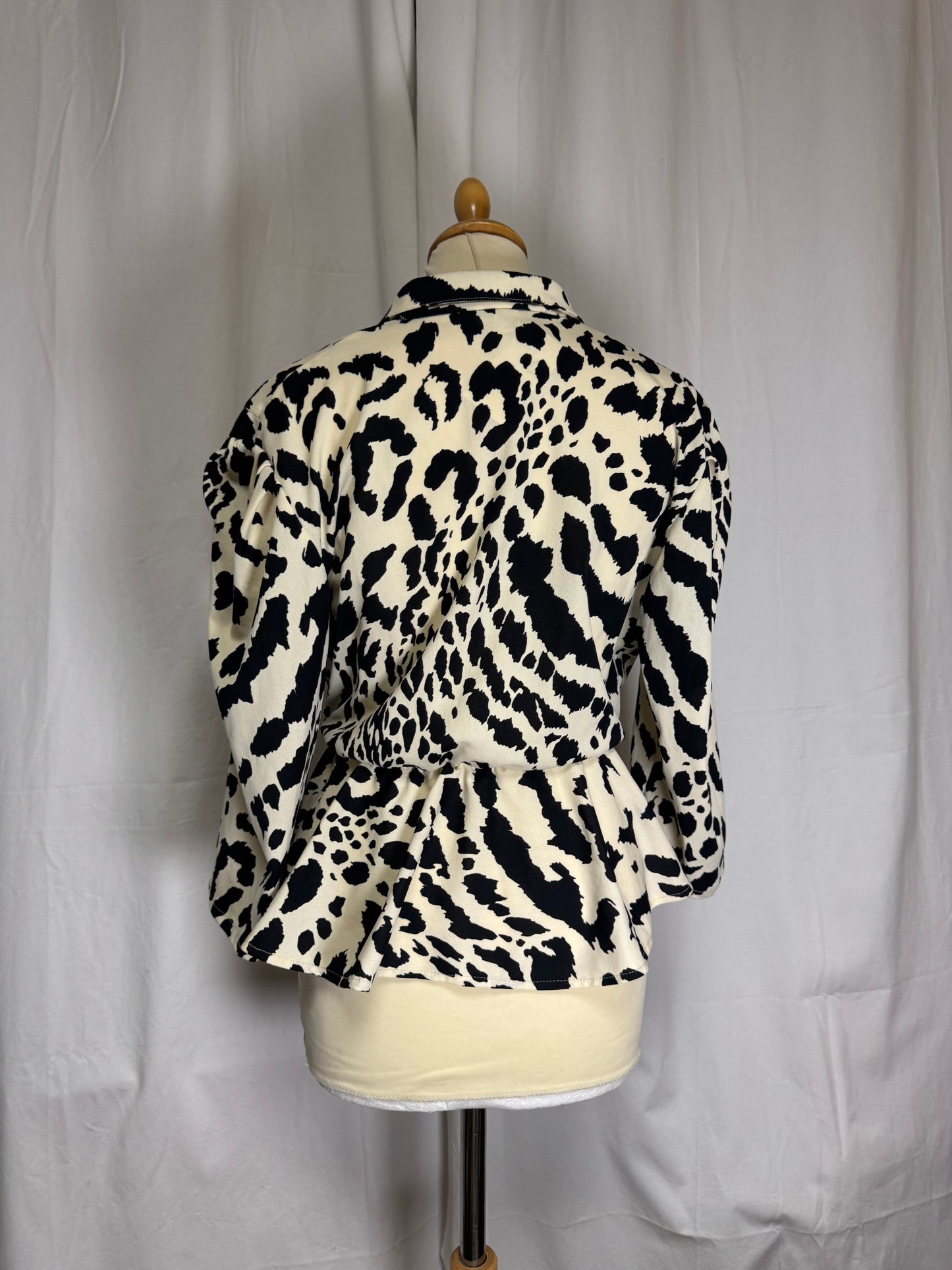 Blouse à motifs 80s