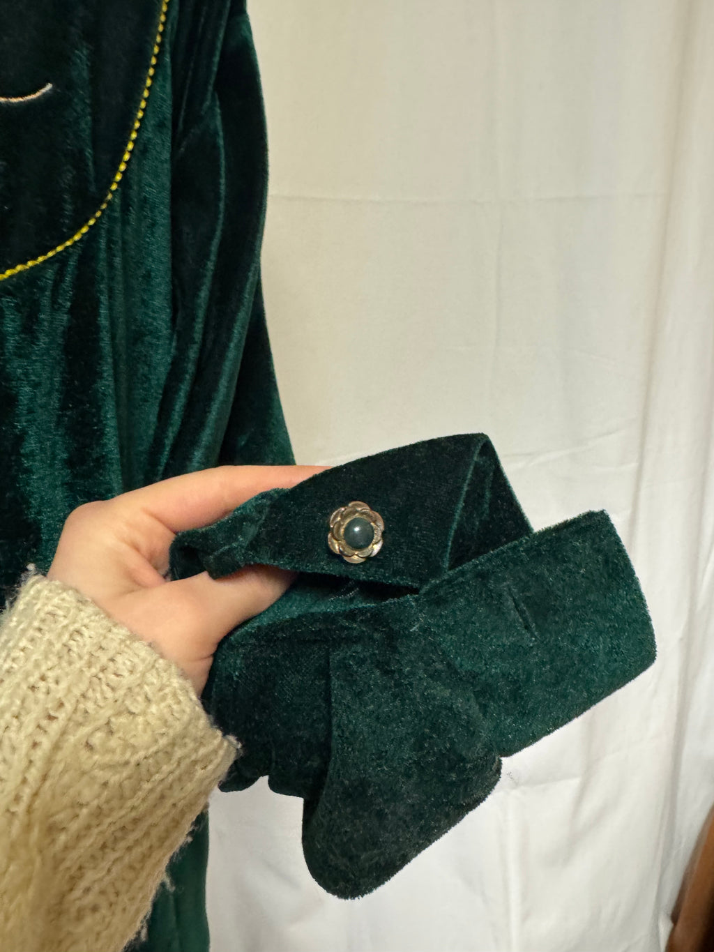 Robe de nuit verte
