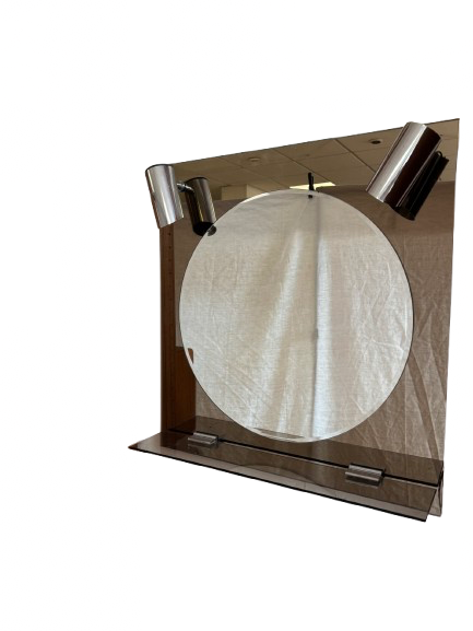 Miroir de salle de bain 70s