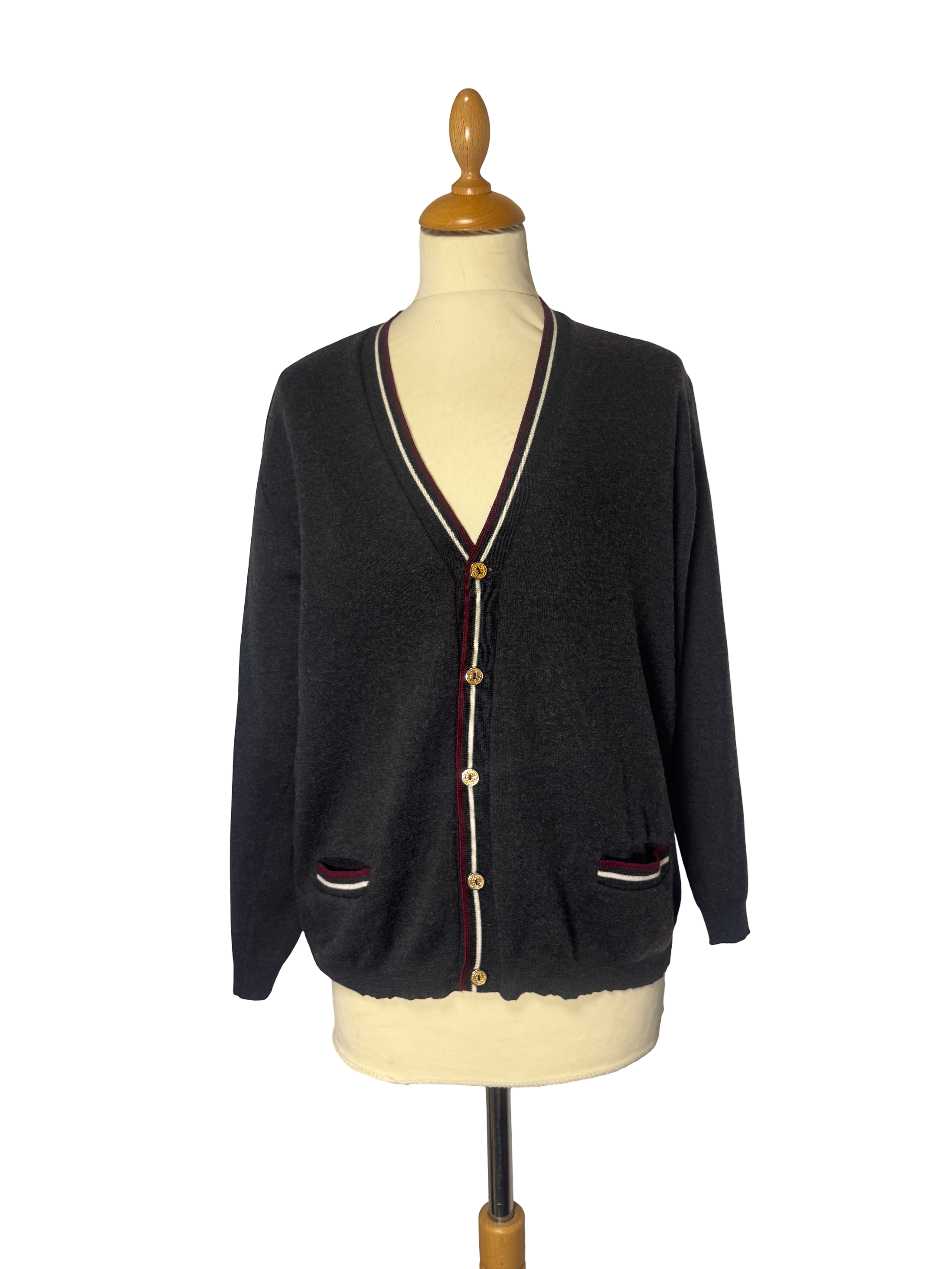 Cardigan gris 70s