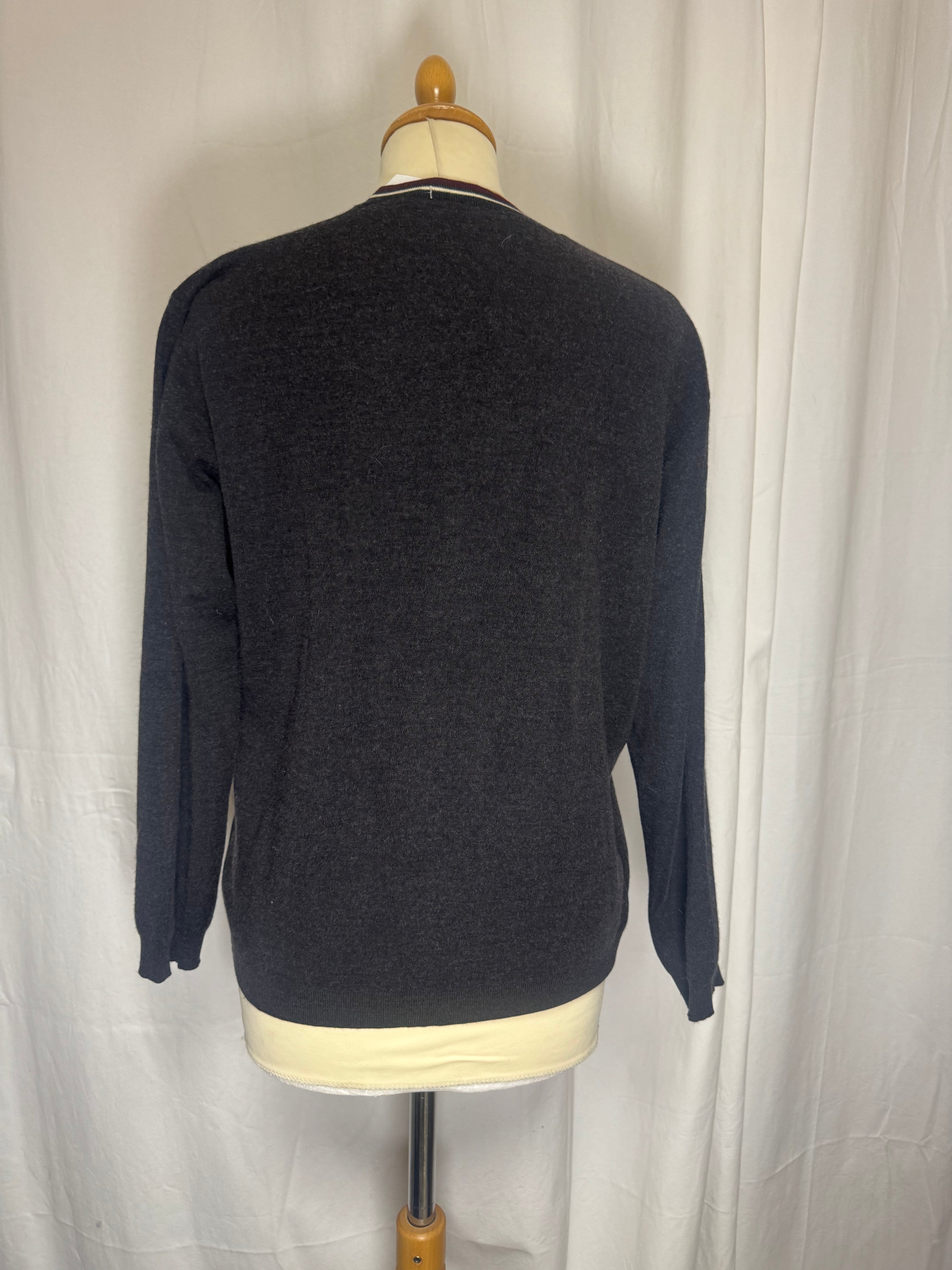 Cardigan gris 70s