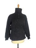 Pull gris côtelé