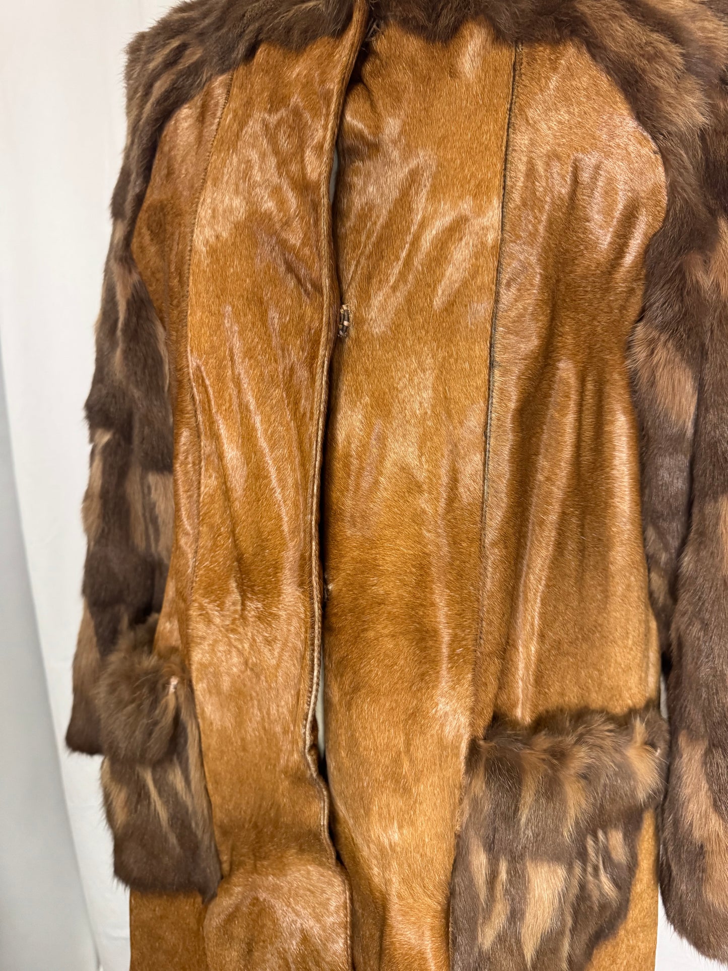 Fourrure longue marron