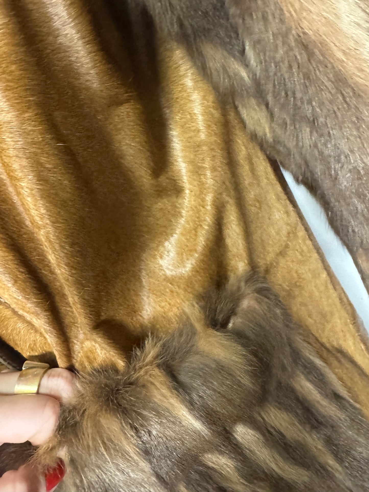 Fourrure longue marron