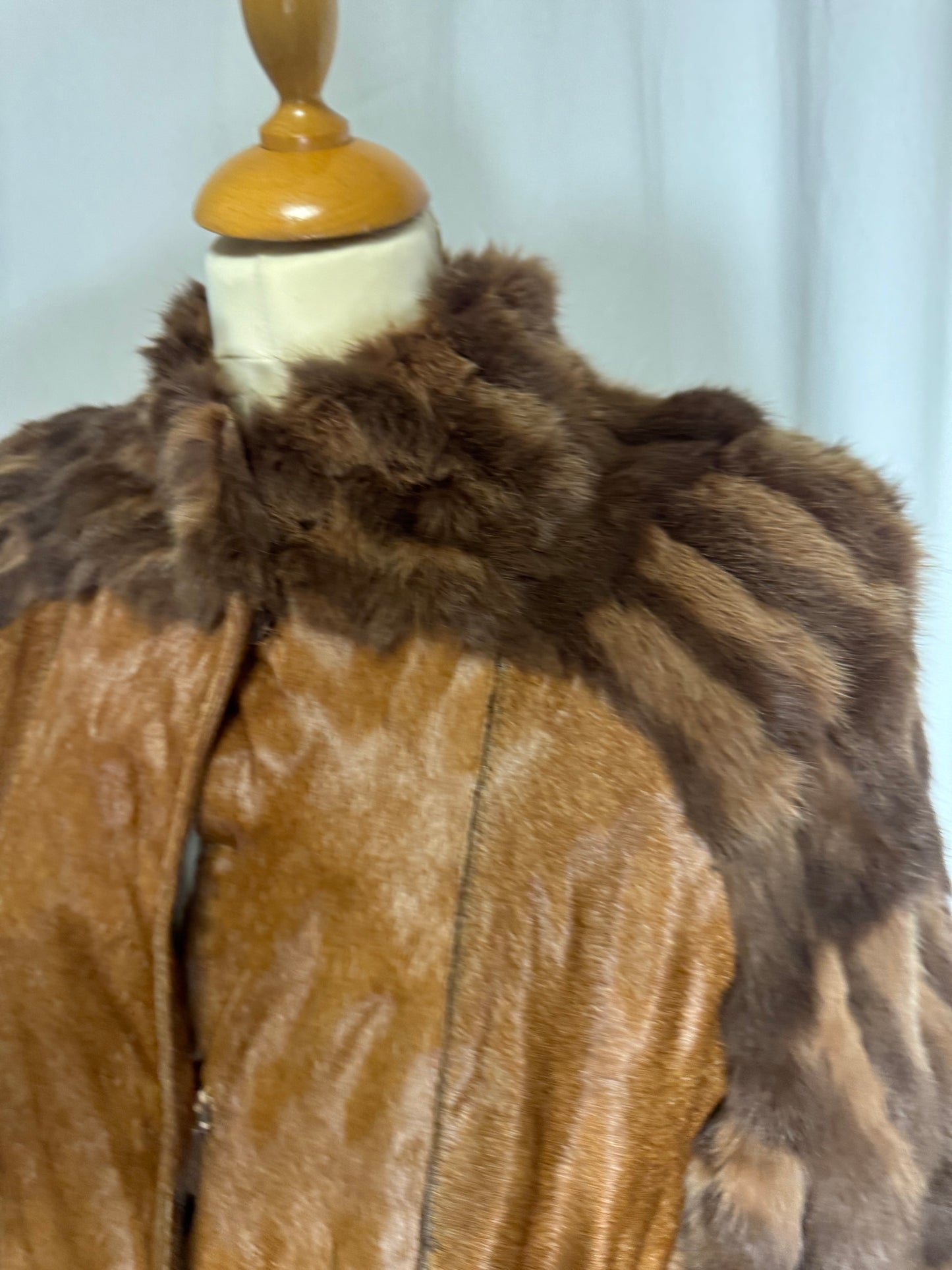 Fourrure longue marron