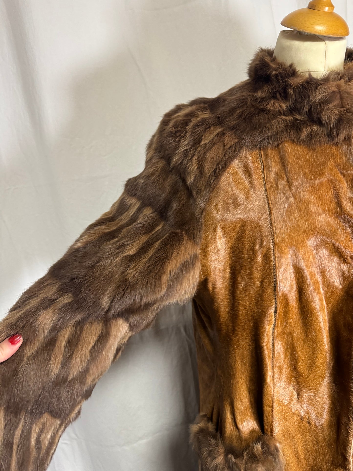 Fourrure longue marron