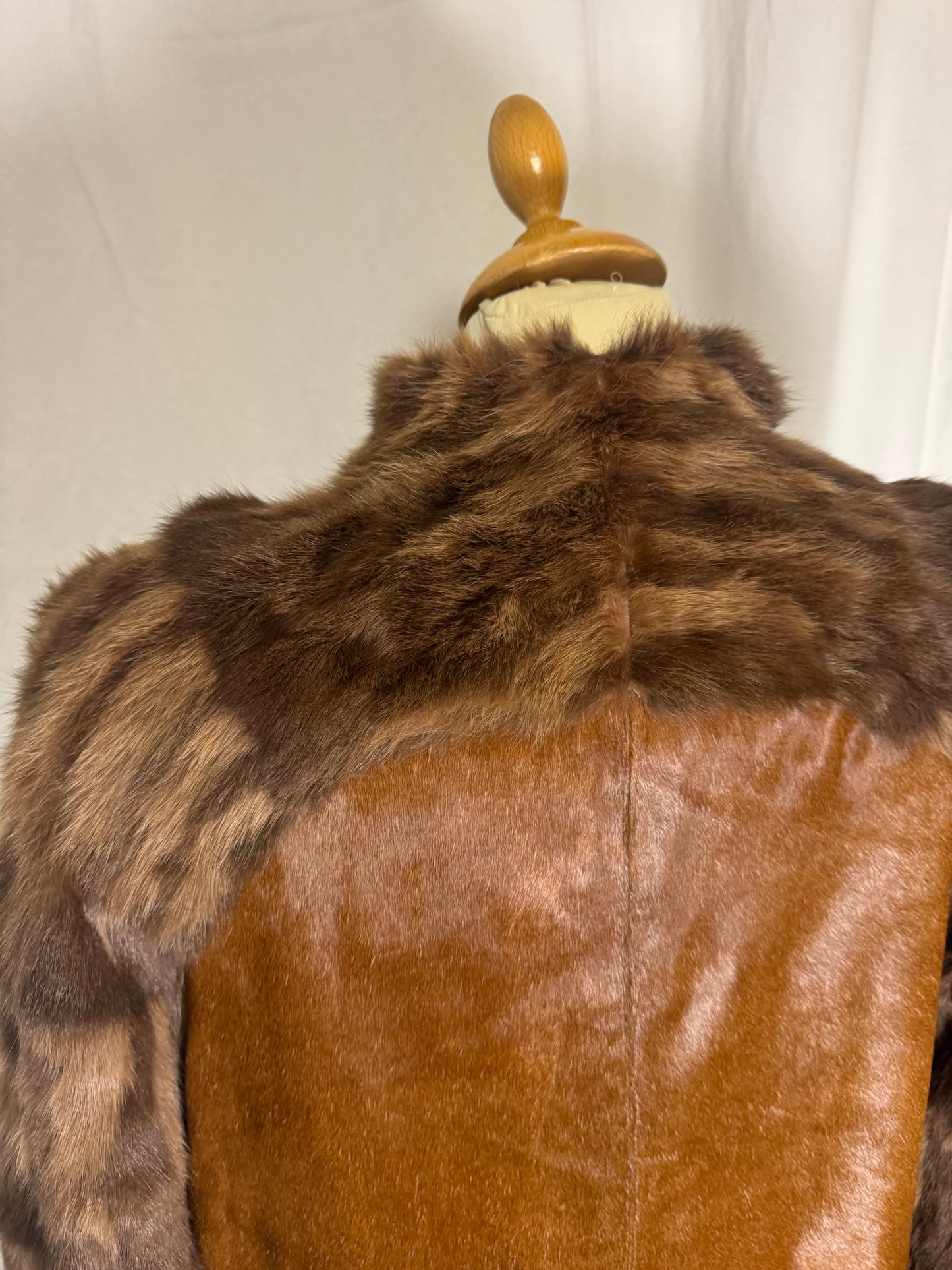 Fourrure longue marron