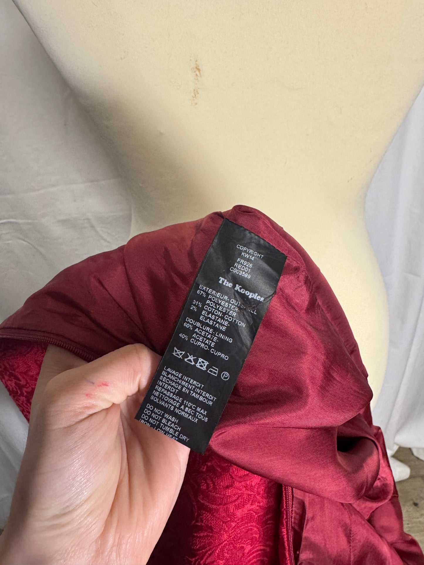 Robe rouge The Kooples