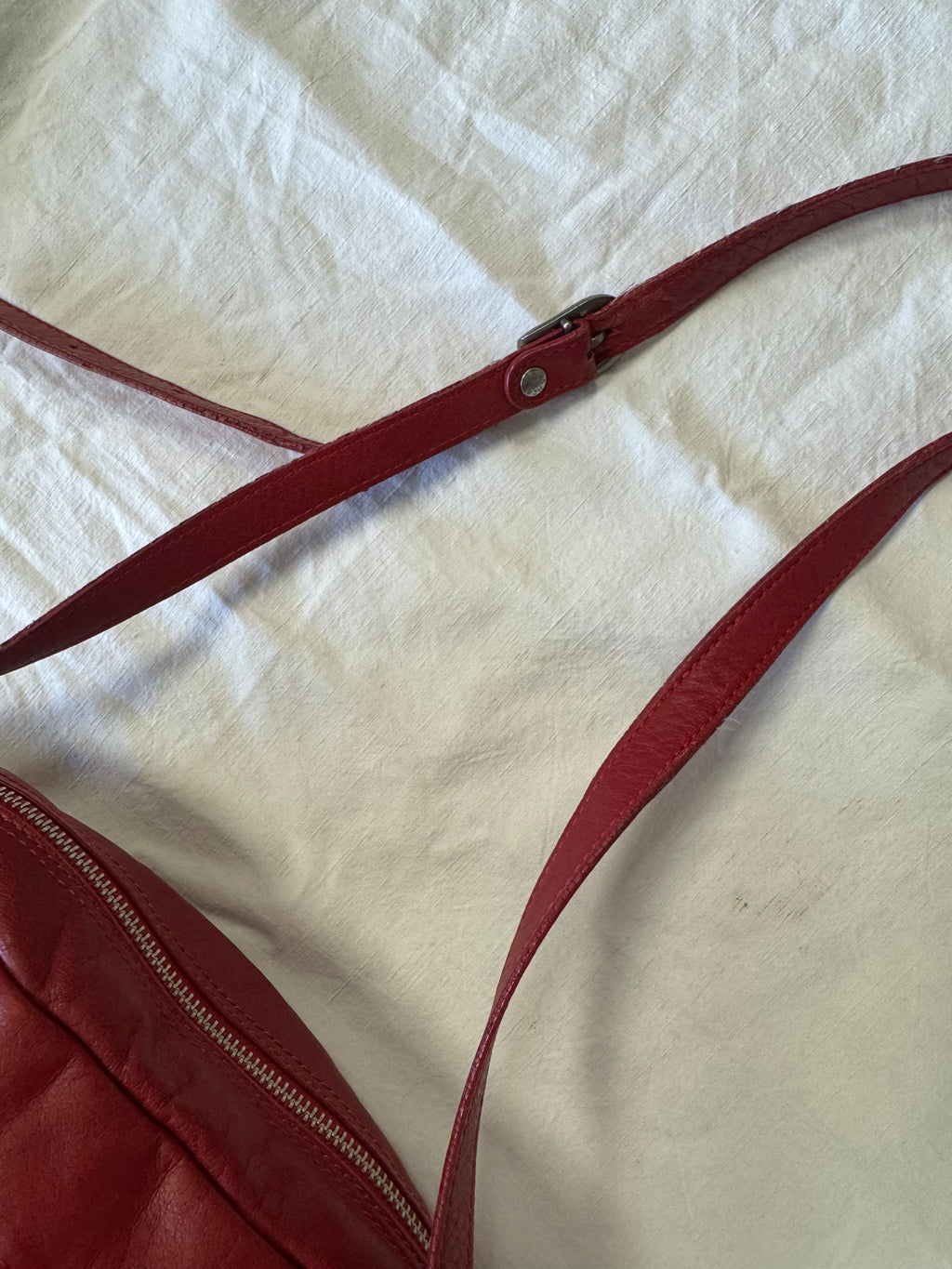 Sac en cuir rouge Lancaster
