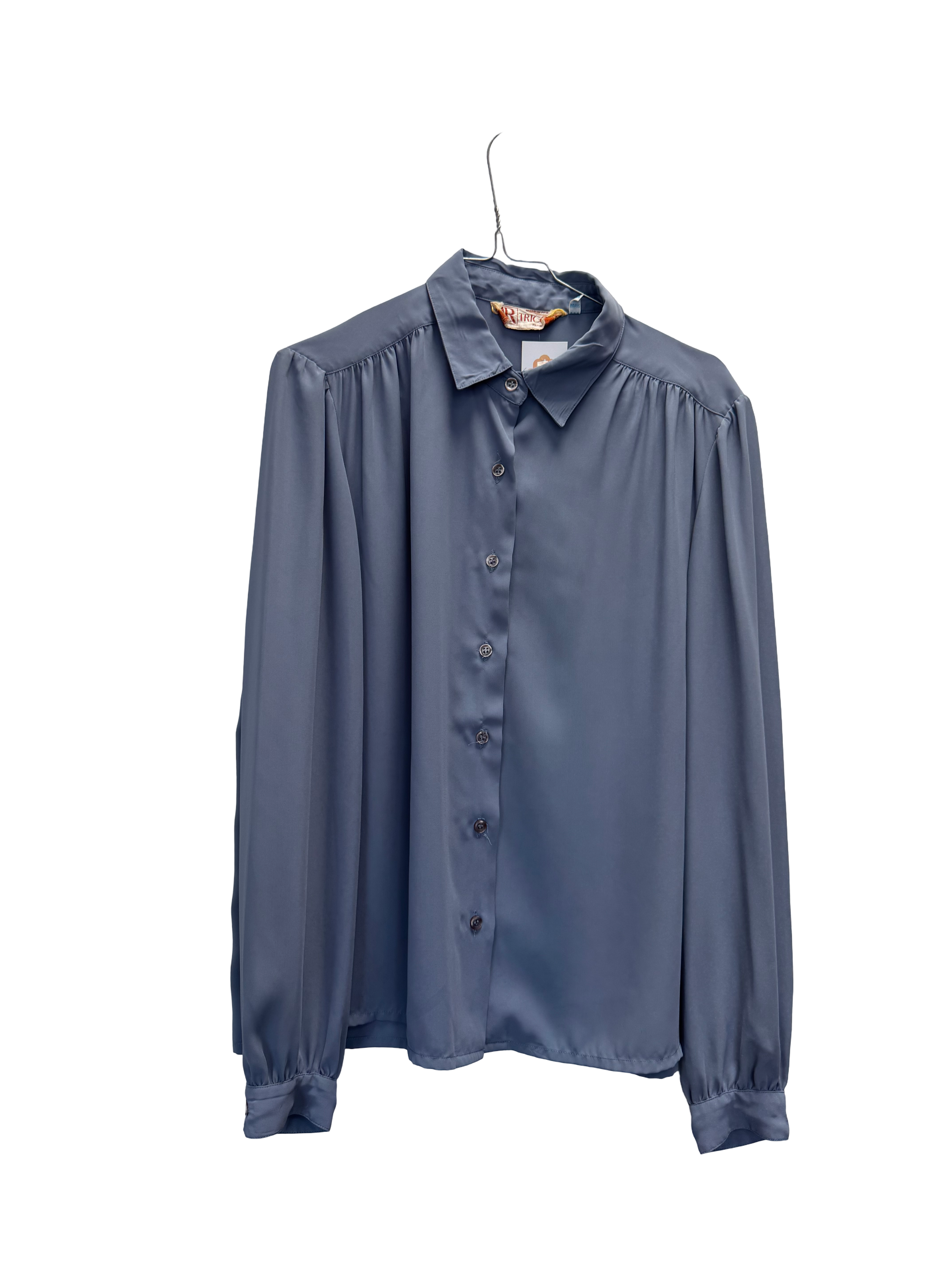 Chemise uni 80s