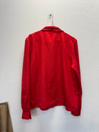 Chemise rouge à motifs